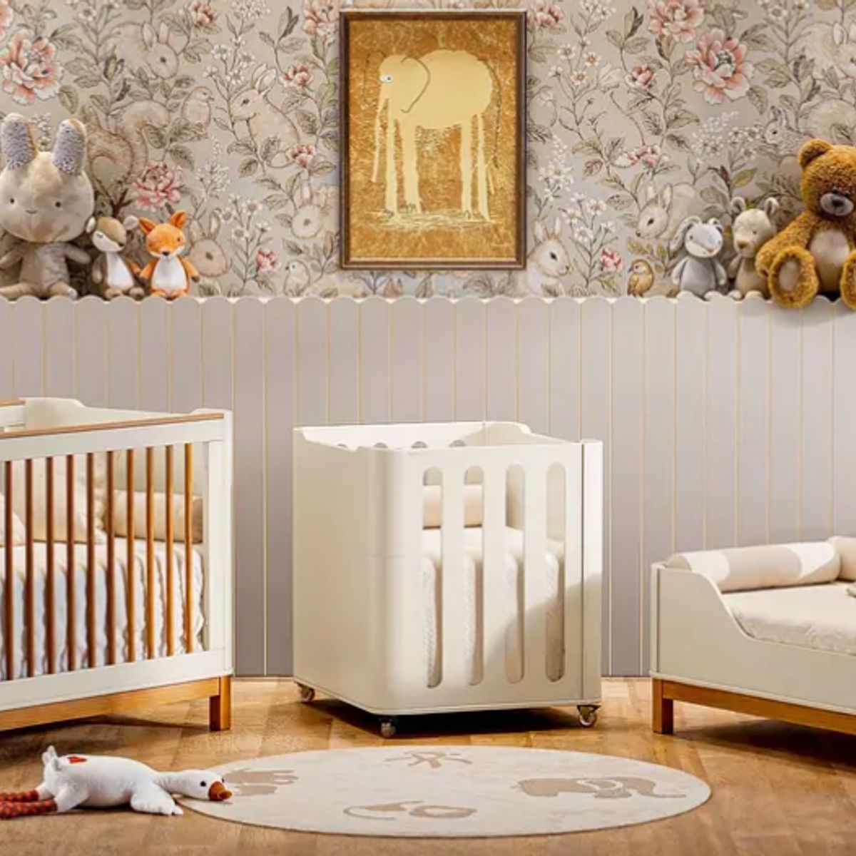 KIDSCOOL - Cuna Flow Laqueada Eco Wood Blanca
