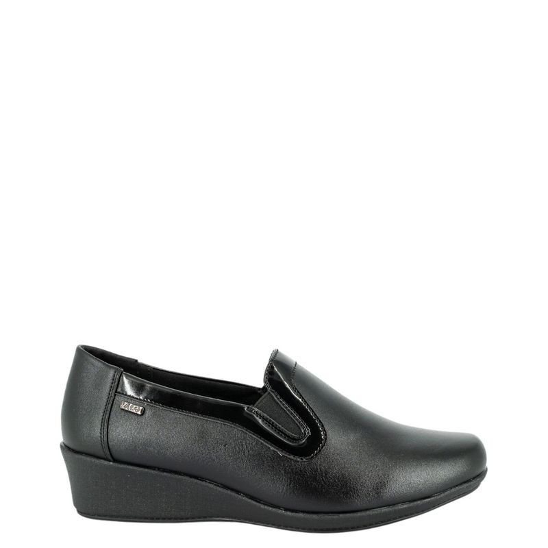 ALQUIMIA - Mocasin Mujer Negro Nora Alquimia