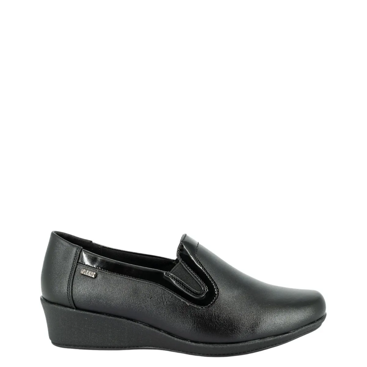 ALQUIMIA - Mocasin Mujer Negro Nora Alquimia