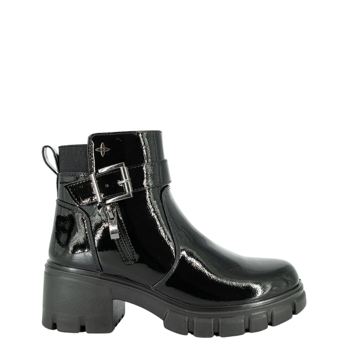 ALQUIMIA - Botin Mujer Negro Charol Fleuret Alquimia