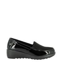 Mocasin Mujer Negro Abelia
