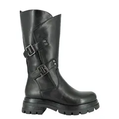 ALQUIMIA - Bota Mujer Biker Negro Zara