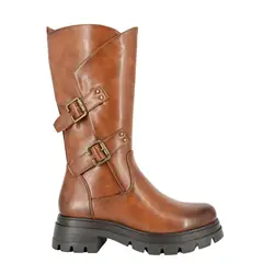 ALQUIMIA - Bota Mujer Biker Caramelo Zara