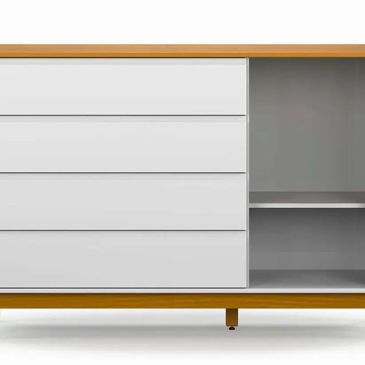 KIDSCOOL - Cómoda Flow Laqueada Eco Wood Blanco