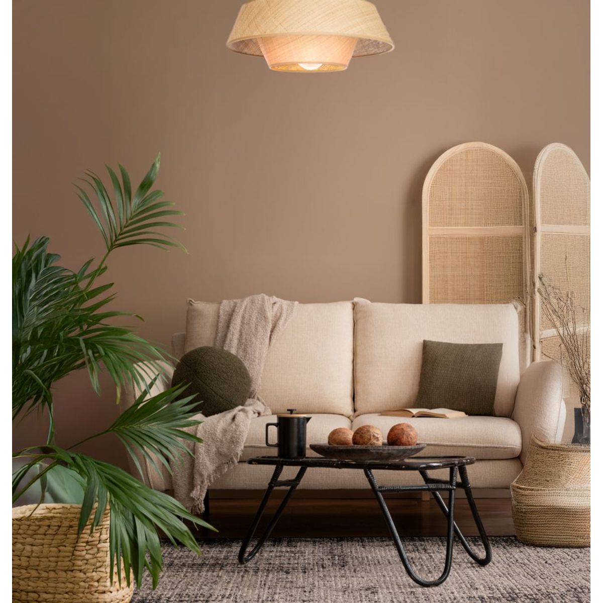 EGLO - Lámpara De Techo Marford Acero Beigee27 1x60w Ip20 Cod44095