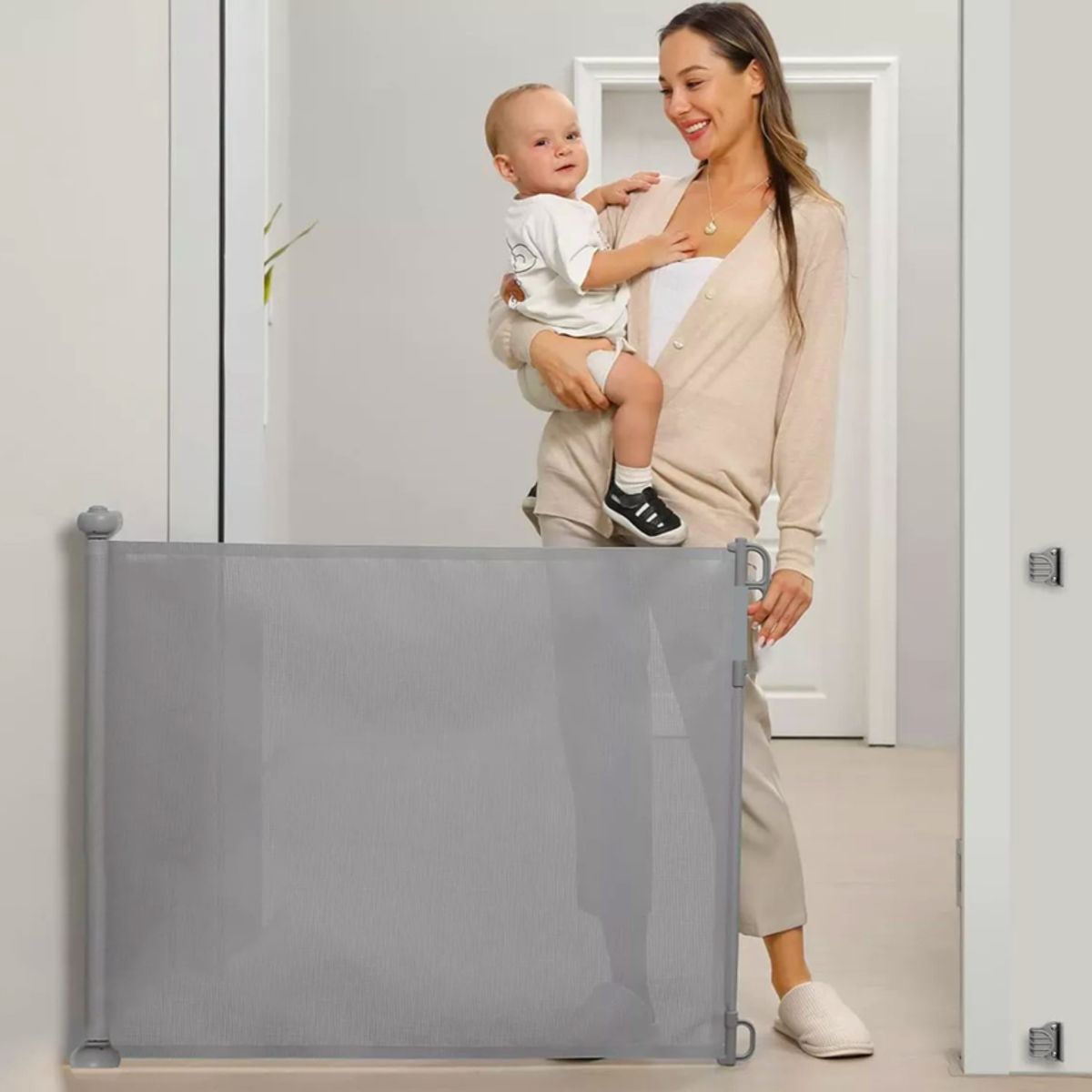 KIDSCOOL - Reja Retractil Gris 140 cm