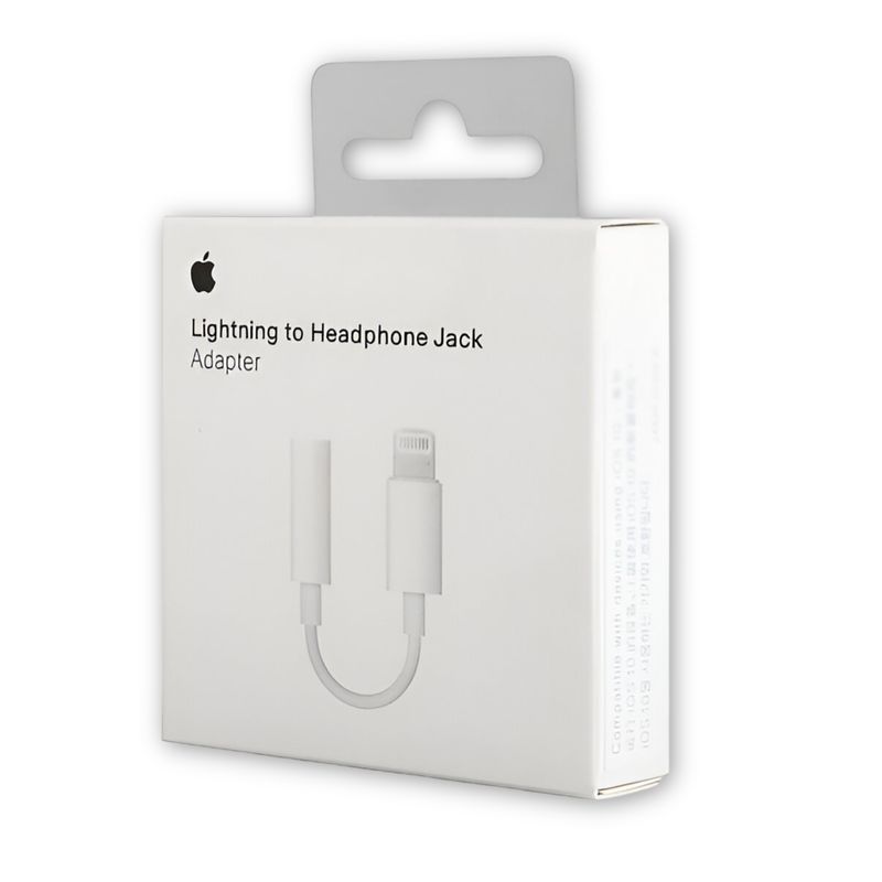APPLE - Adaptador Apple Lightning a Jack 3.5mm Original MMX62AM