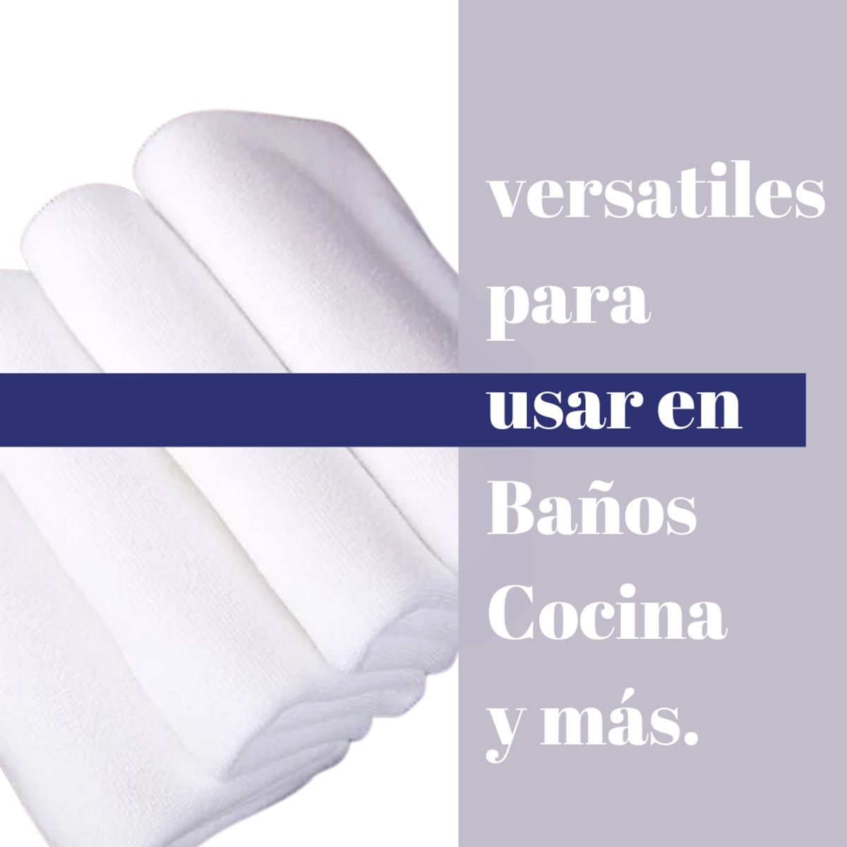 GENERICO - Pack 12 De Toallas Facial Cara Algodon Blanca Extra Suaves 25x25cm