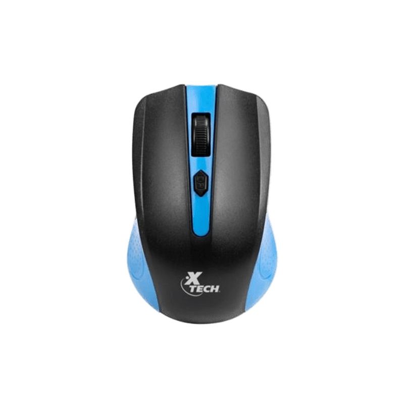 XTECH - Mouse óptico inalámbrico de 4 botones modelo Galos XTM-310BL Azul