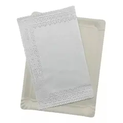 ARGOS - Bandejas Rectangulares Con Blonda 28.5 X 22 Cm.