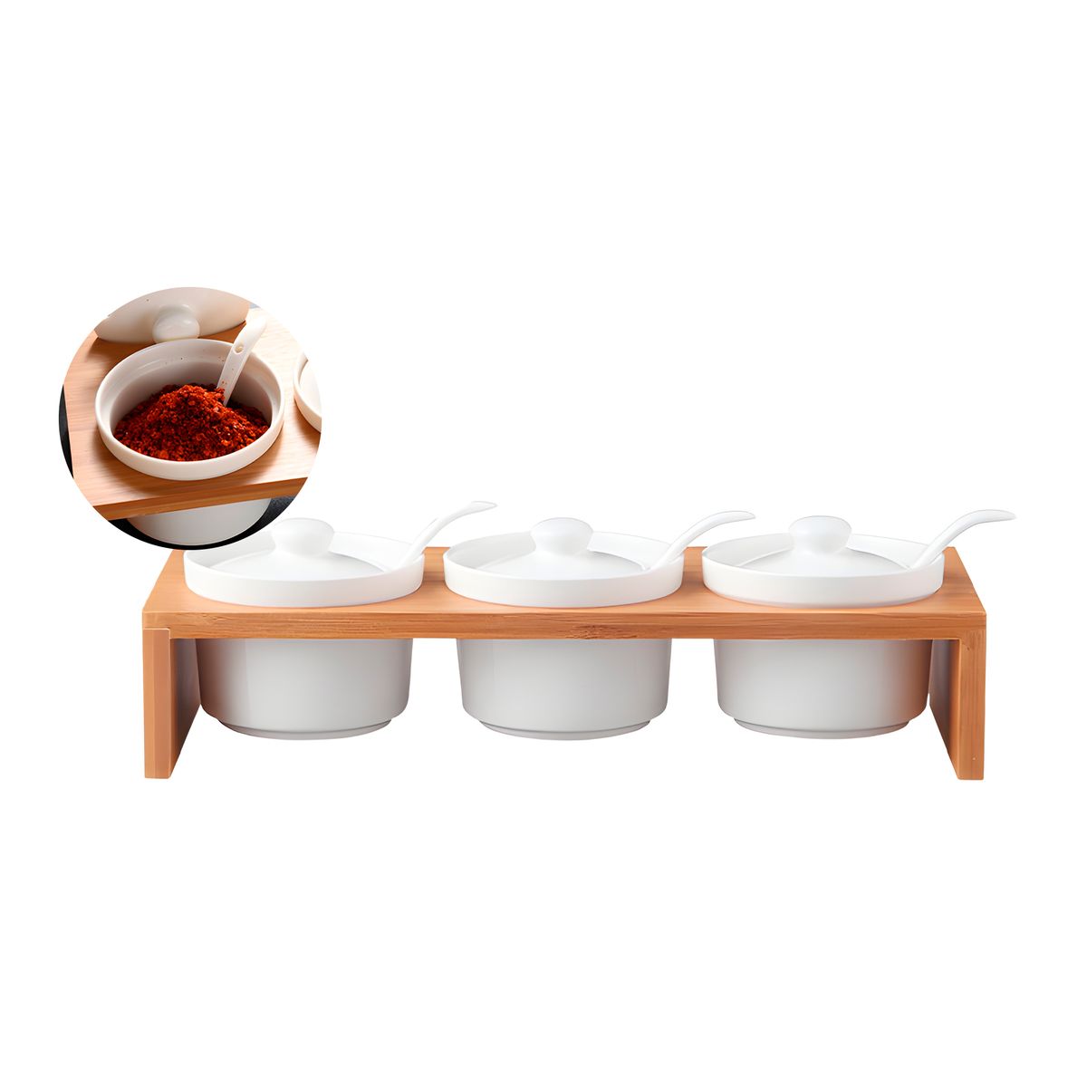 GENERICO - Juego Combinado De Tarros De Cerámica Almacenaje Para Cocina