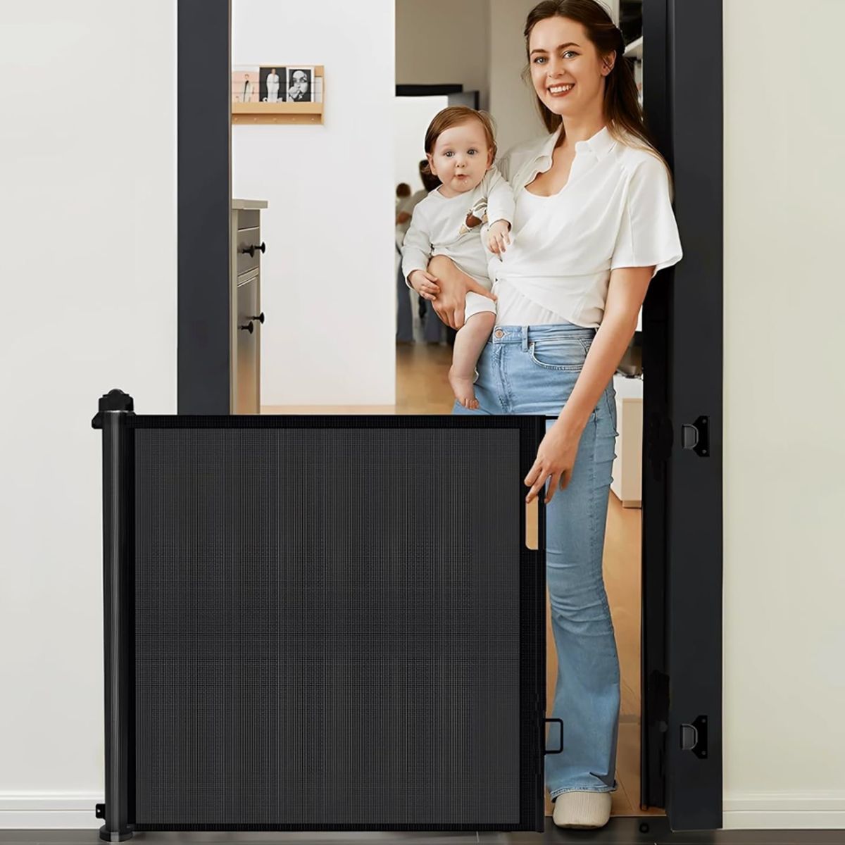 KIDSCOOL - Reja Retractil Negra 140 cm