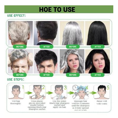 Imagen 2 del producto Shampoo Black Hair Semipermanente 25mlx10