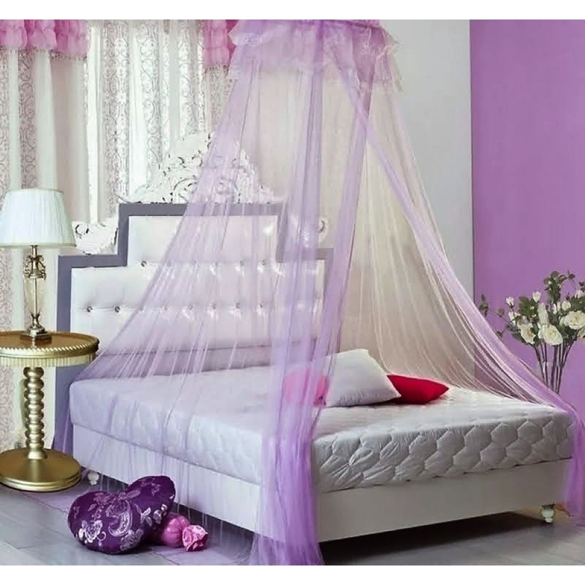 Malla Mosquitera Grande Abierta Para Cama 2 Plazas - Lila, marca GENERICO - Foto Principal