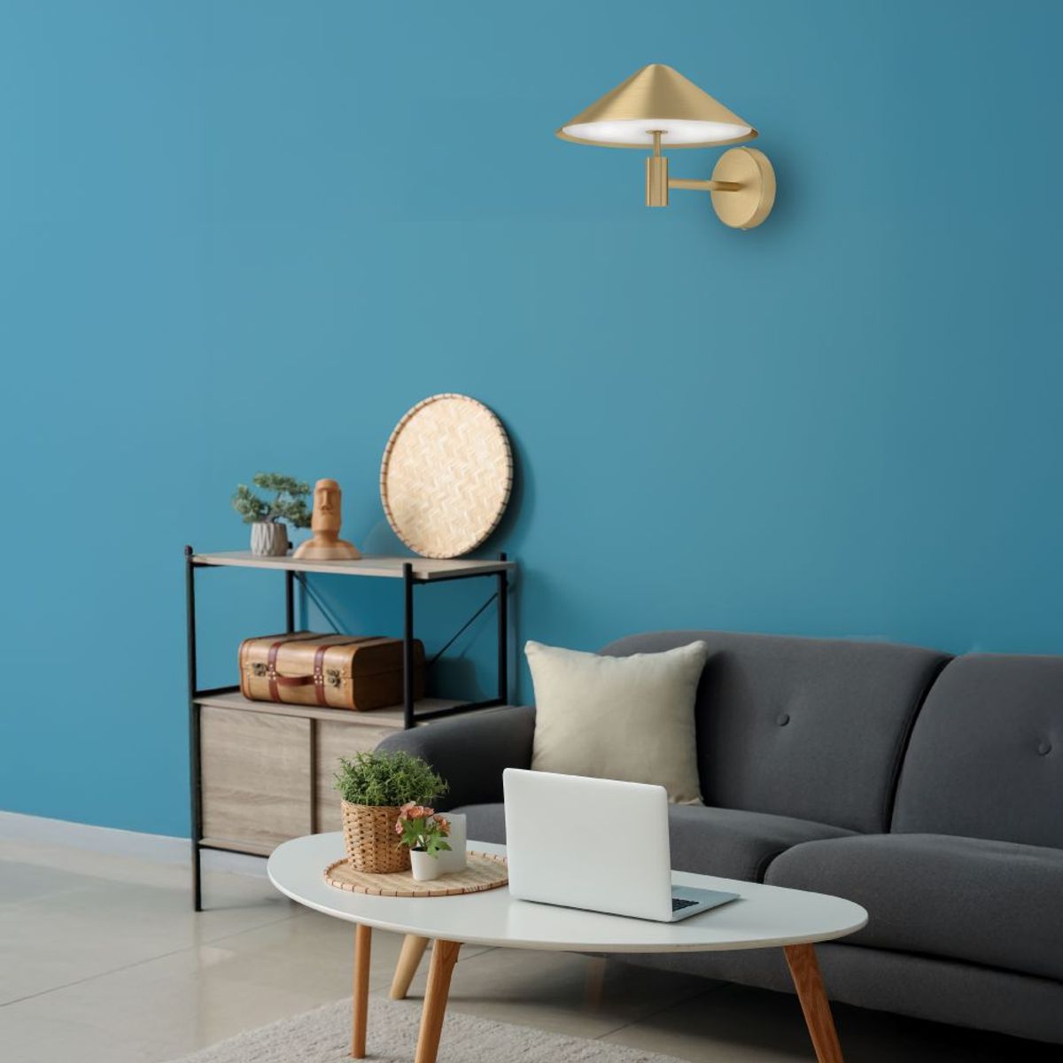 EGLO - Lampara Aplique Paraguay Led Incluida Ip20 1x12w Cod390273