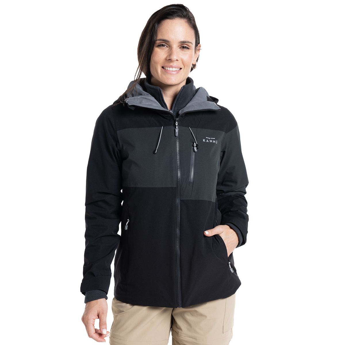 KANNU - PARKA OUTDOOR 3 EN 1 BAKER MUJER KANNU