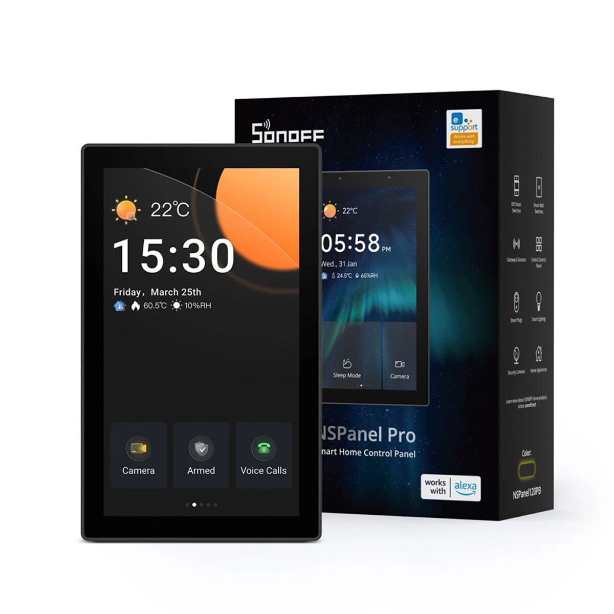 SONOFF - Panel de Control Sonoff WiFi y Matter NSPanel Pro 120