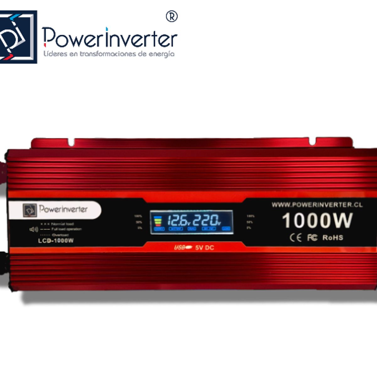 GENERICO - INVERSOR DE VOLTAJE 12VDC220VAC 1200W PRO X