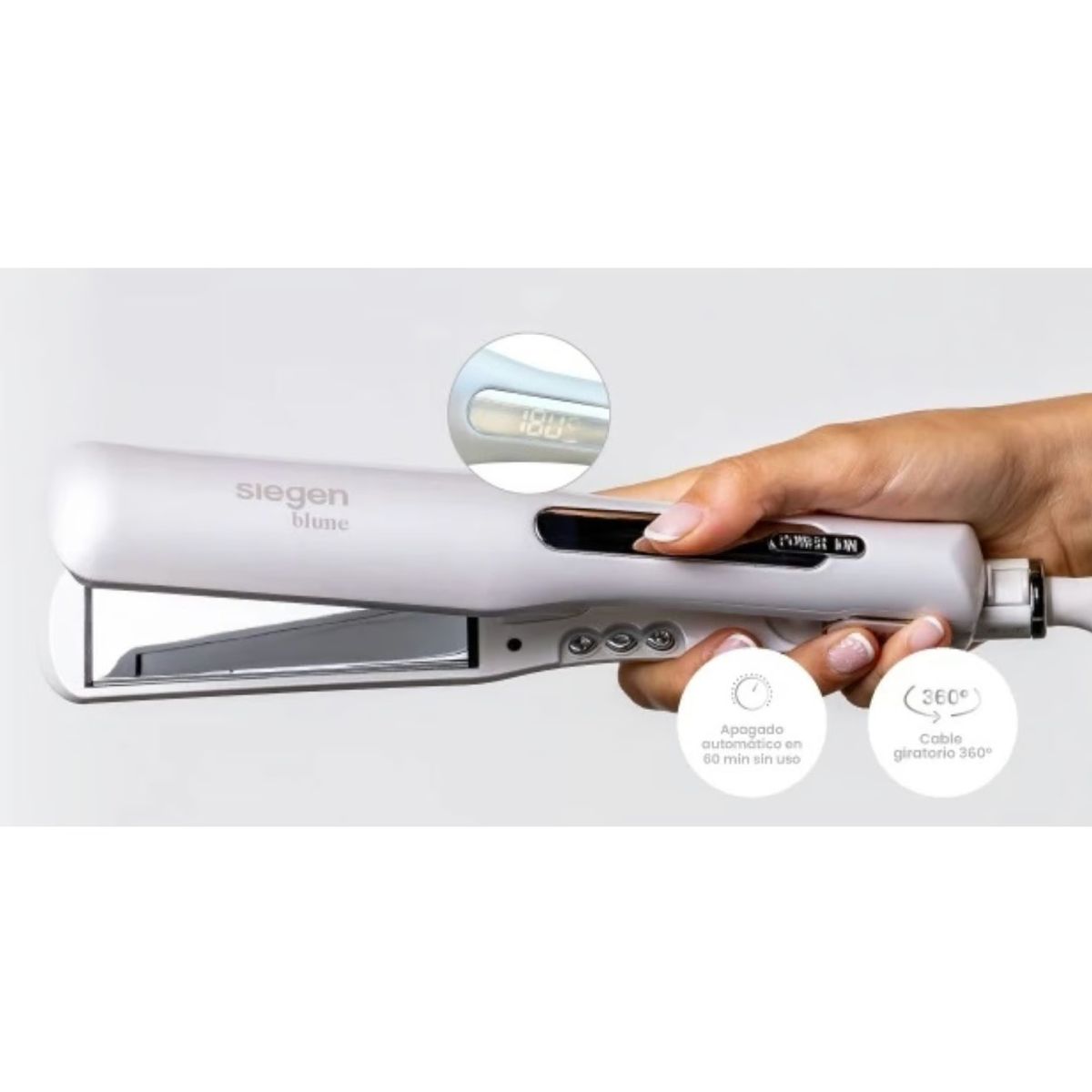 SIEGEN - Plancha de Cabello Siegen P de Titanio Power Ionic Blume SGB4759