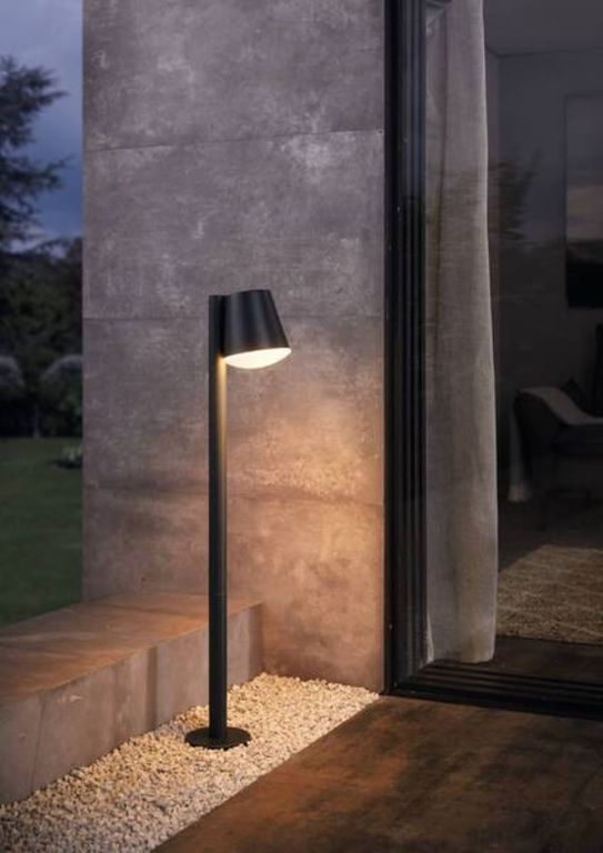 Lampara De Pie Caldiero Acero Led Incluye 1x9w Ip44
