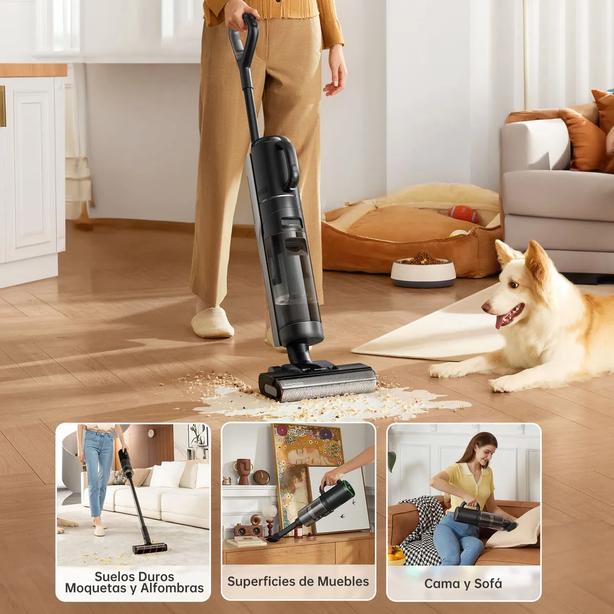 DREAME - DREAME H12 Dual Inalámbrica seco y húmedo Aspiradora Secado Caliente