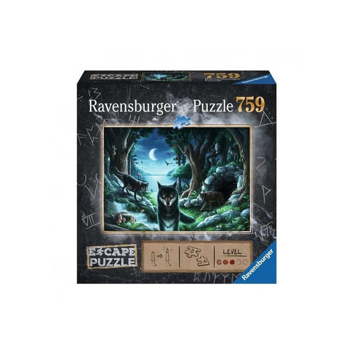 RAVENSBURGER - Puzzle Escape - La maldición de los lobos