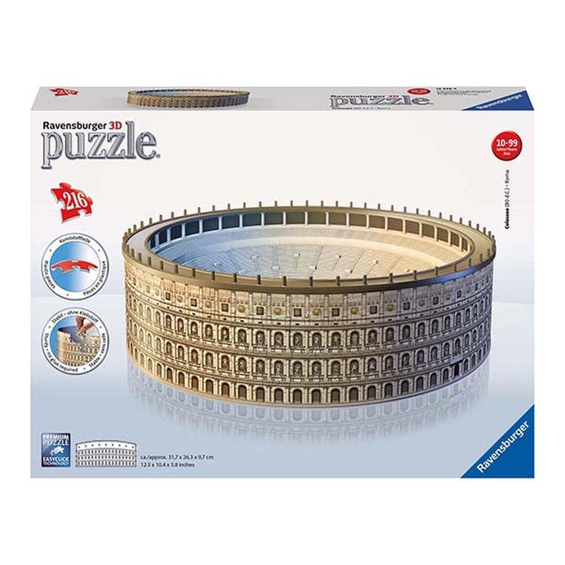 RAVENSBURGER - Puzzle 3D Coliseo - Juguetería caramba
