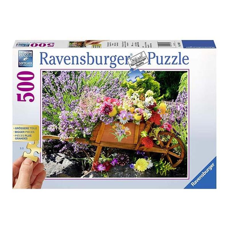RAVENSBURGER - Puzzle Flores de verano - 500 piezas