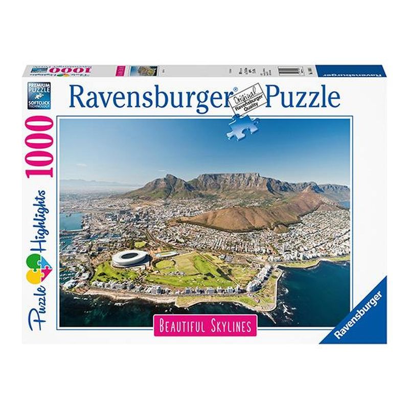 RAVENSBURGER - Puzzle Ciudad del Cabo - 1000 piezas