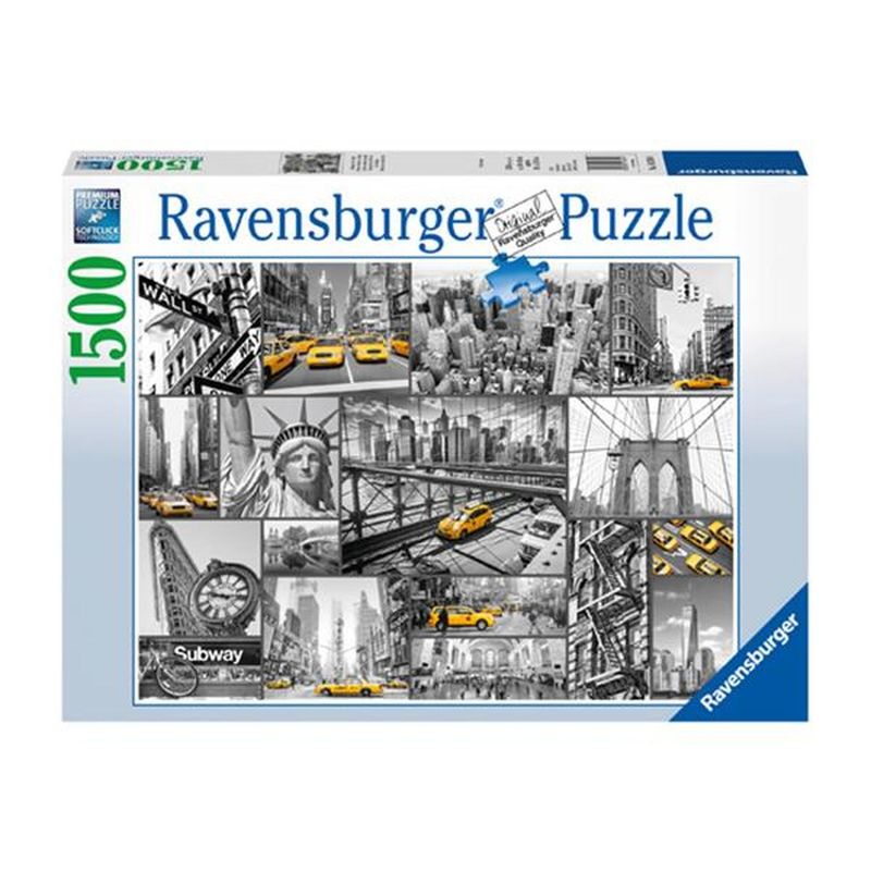 RAVENSBURGER - Puzzle Taxis en Nueva York - 1500 piezas
