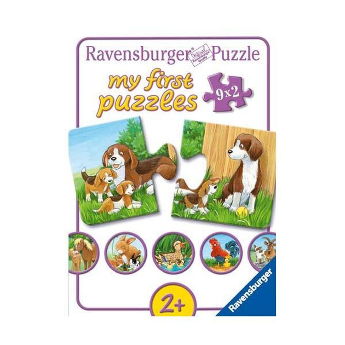 RAVENSBURGER - Mi primer puzzle - Familias de animales