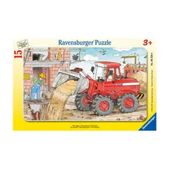 RAVENSBURGER - Puzzle enmarcado - Excavadora