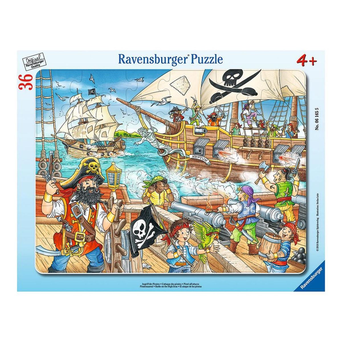 RAVENSBURGER - Puzzle enmarcado - Los Piratas