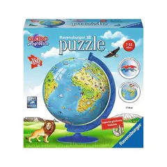 RAVENSBURGER - Puzzle 3D Globo terráqueo animales