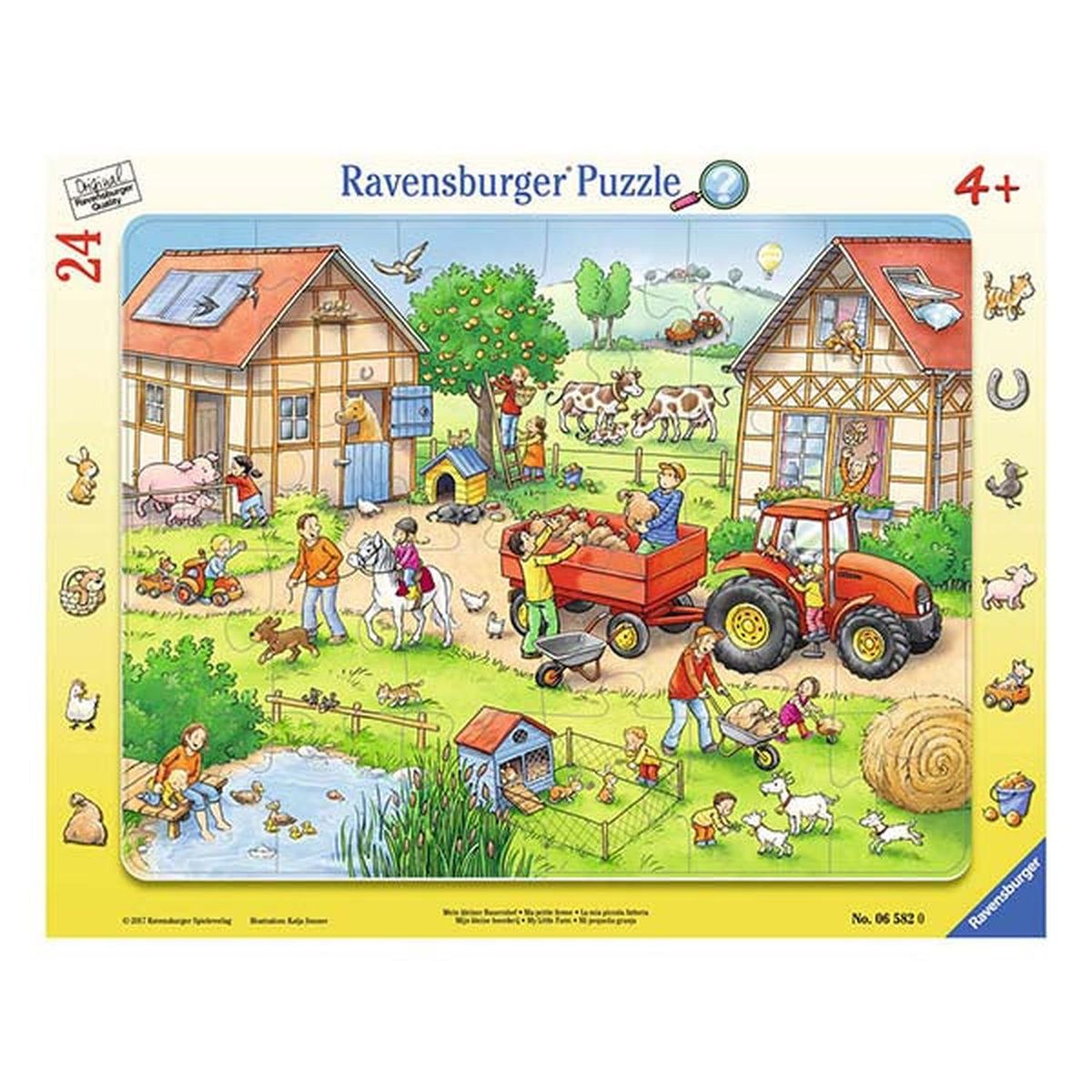 RAVENSBURGER - Puzzle enmarcado - Mi pequeña granja