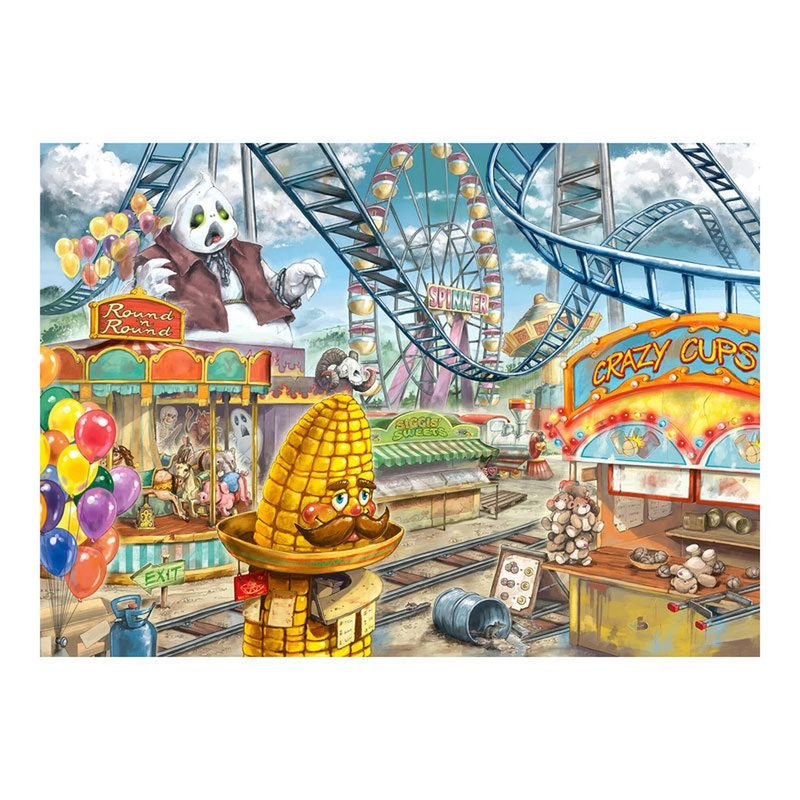 RAVENSBURGER - Puzzle En el parque de atracciones - 368 piezas