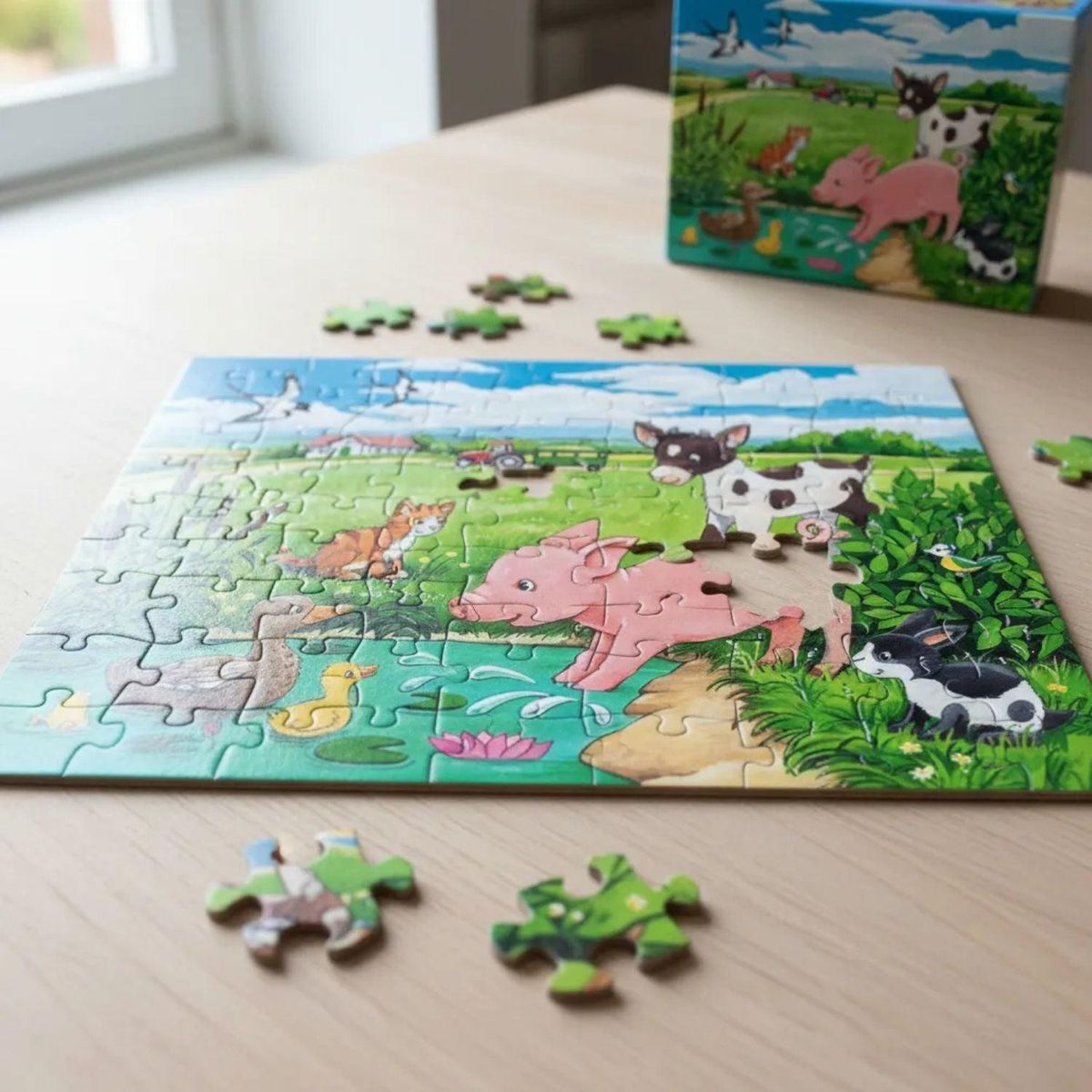 RAVENSBURGER - Puzzle Animalitos del campo - 2x12