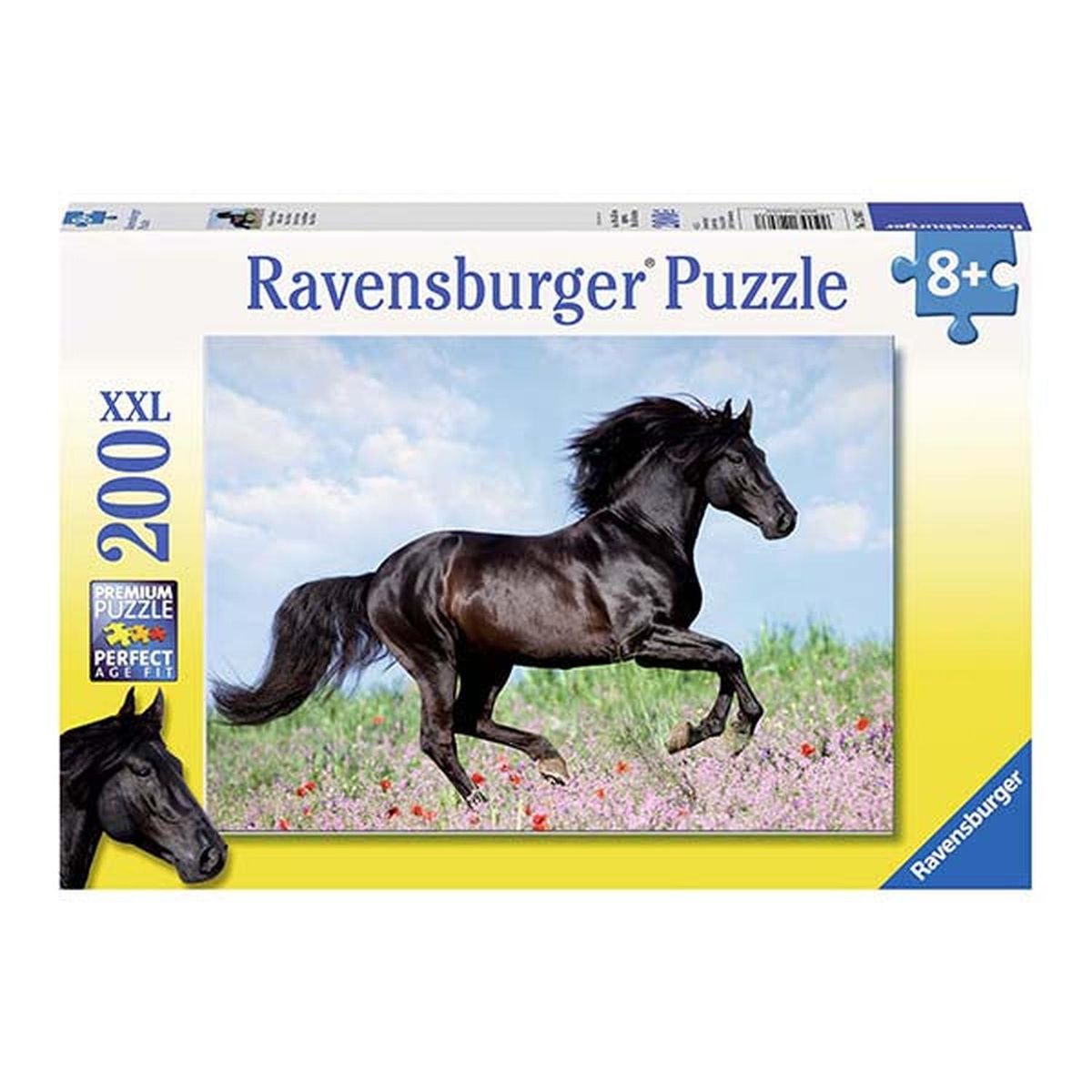RAVENSBURGER - Puzzle XXL Caballo negro - 200 piezas