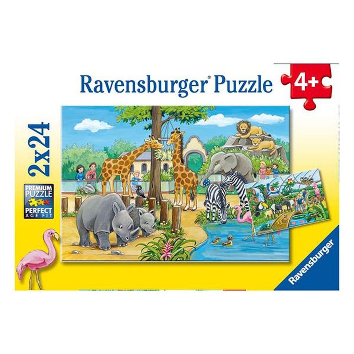 RAVENSBURGER - Puzzle Bienvenido al zoológico - 2x24