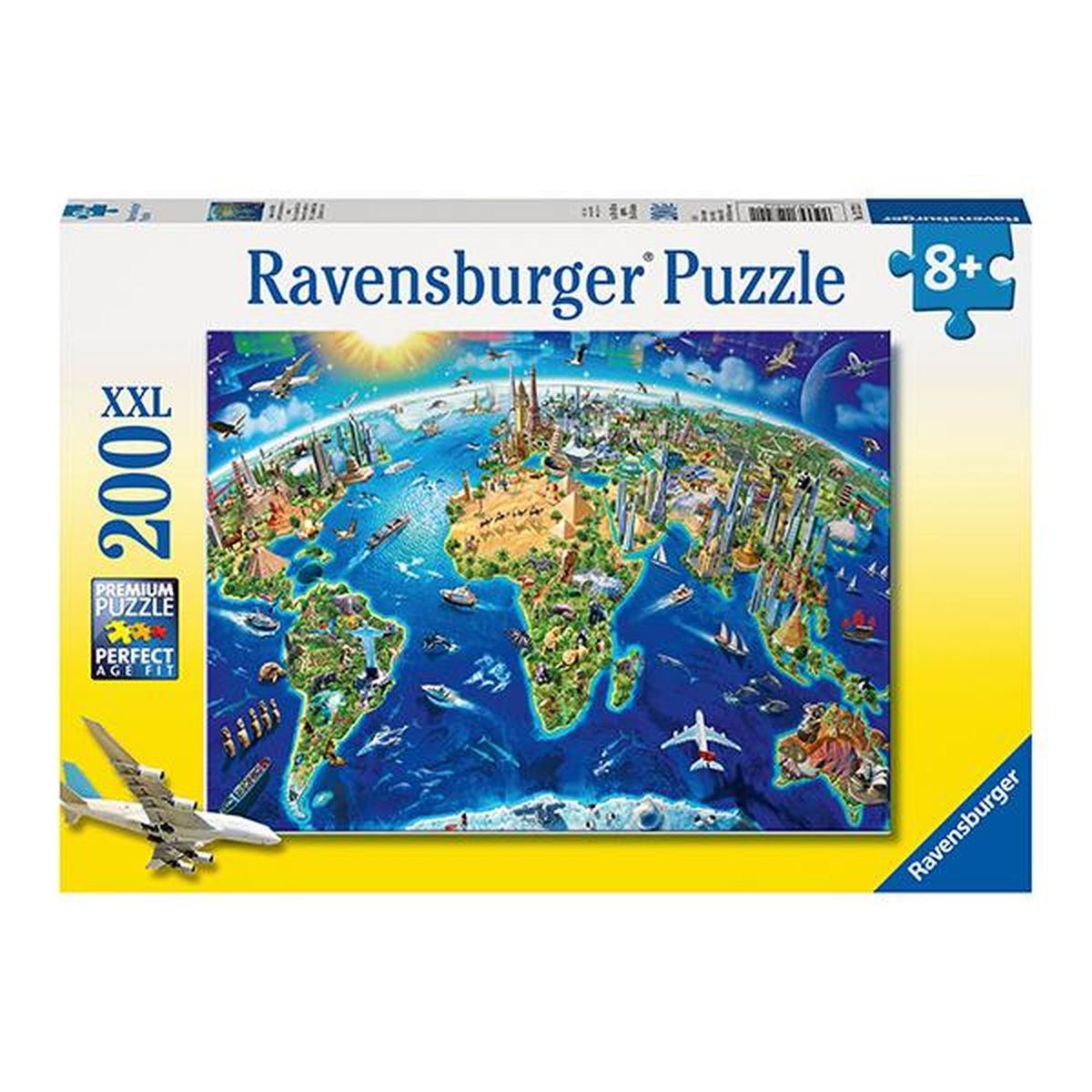 RAVENSBURGER - Puzzle XXL Monumentos del mundo - 200 piezas