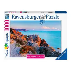 RAVENSBURGER - Puzzle Grecia mediterránea - 1000 piezas