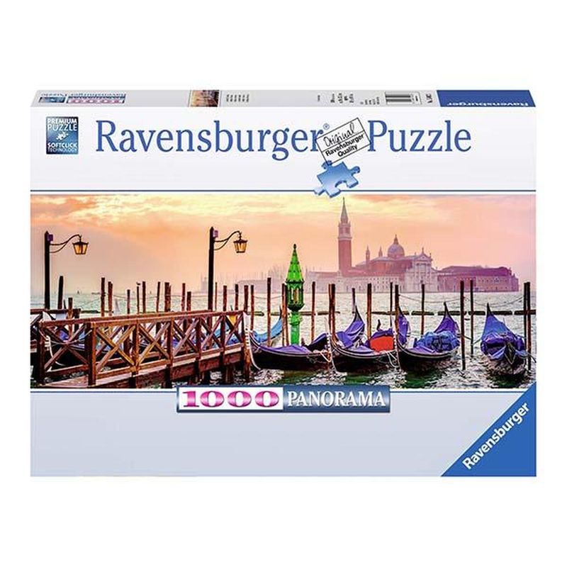 RAVENSBURGER - Puzzle panorámico - Góndolas en Venecia