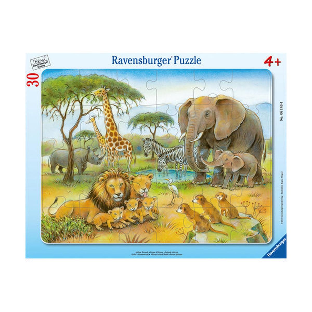 RAVENSBURGER - Puzzle enmarcado - Vida salvaje
