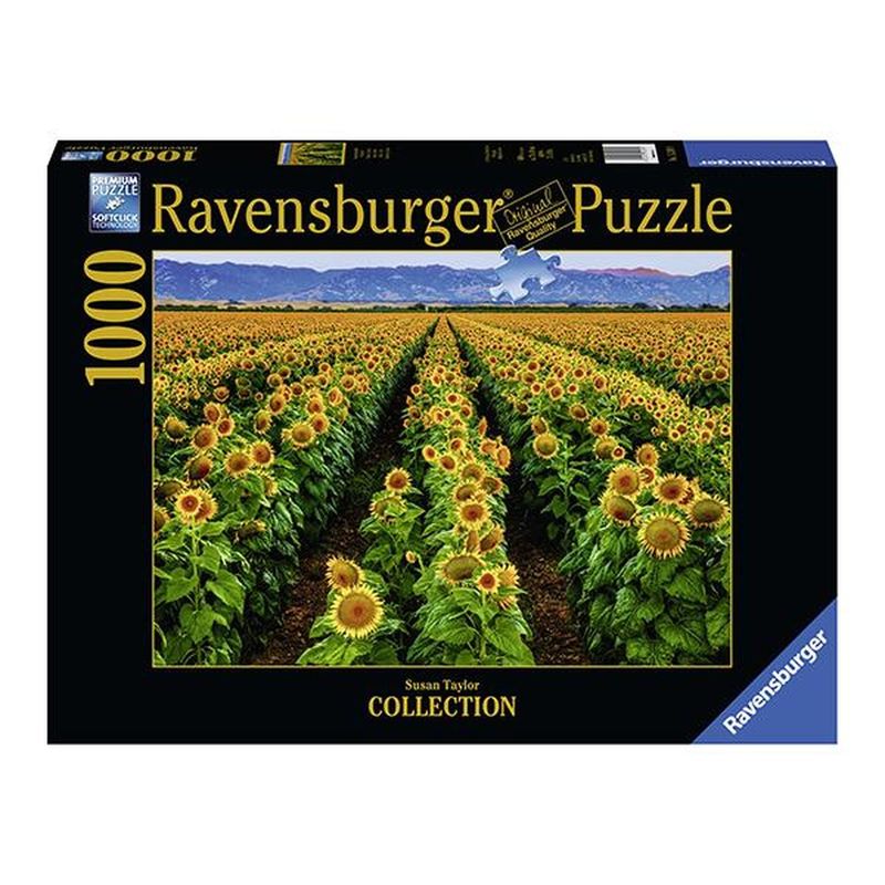 RAVENSBURGER - Puzzle Campo de girasoles - 1000 piezas