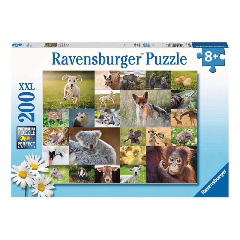 RAVENSBURGER - Puzzle Lindos animales Bebes - 200 piezas