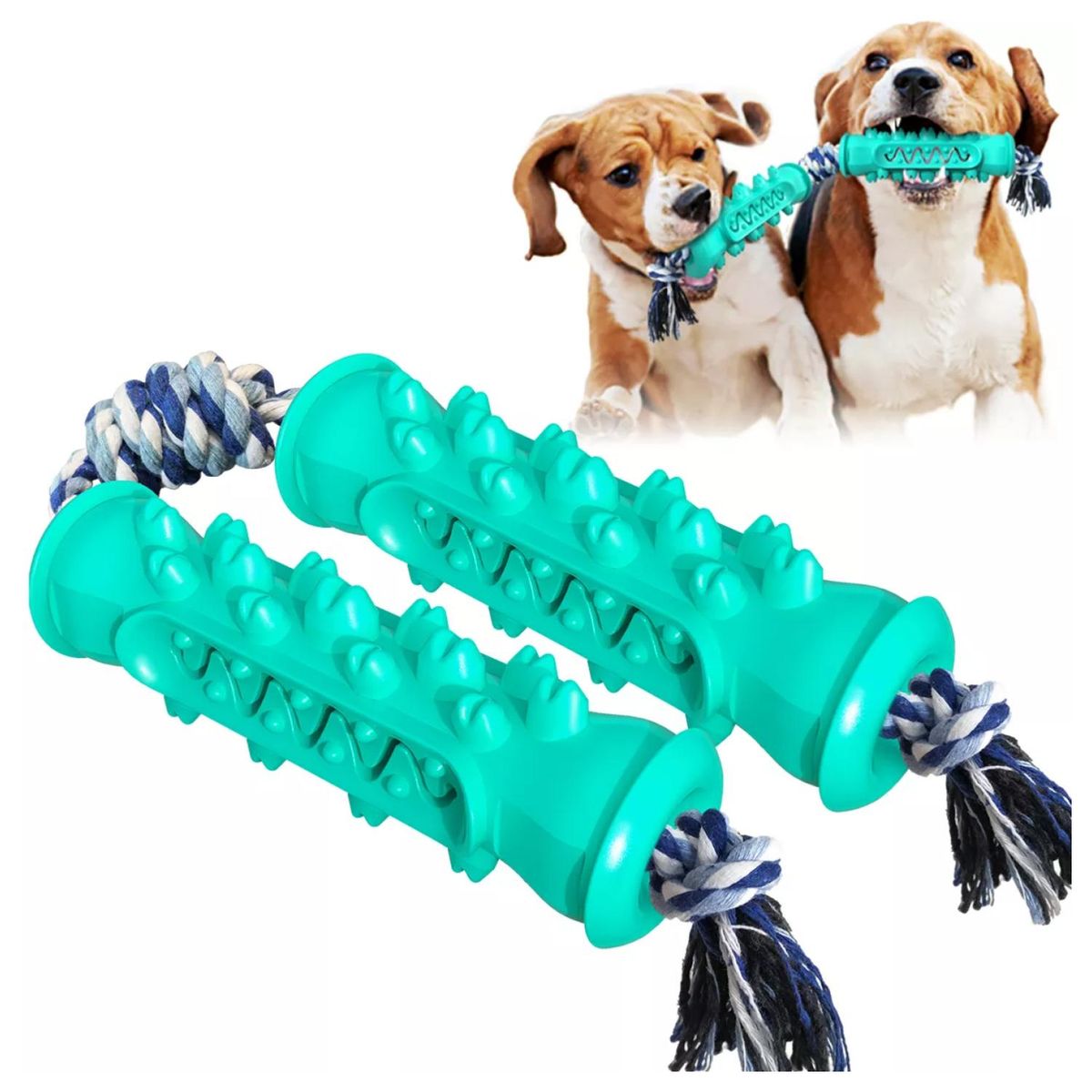 GENERICO - Juguete Para Morder Jugar De Goma Doble Para Perros