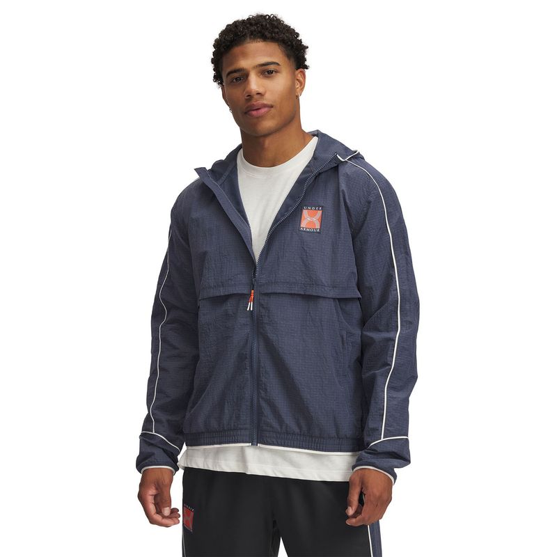 UNDER ARMOUR - Chaqueta Ua Run 96 Gris Para Hombre UNDER ARMOUR.-