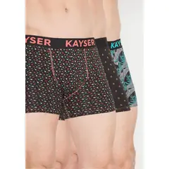 KAYSER - Pack 3xboxer algodon P393258 - Negro