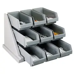 CAMBRO - Organizador Condimentos 9 Compartimentos Gris