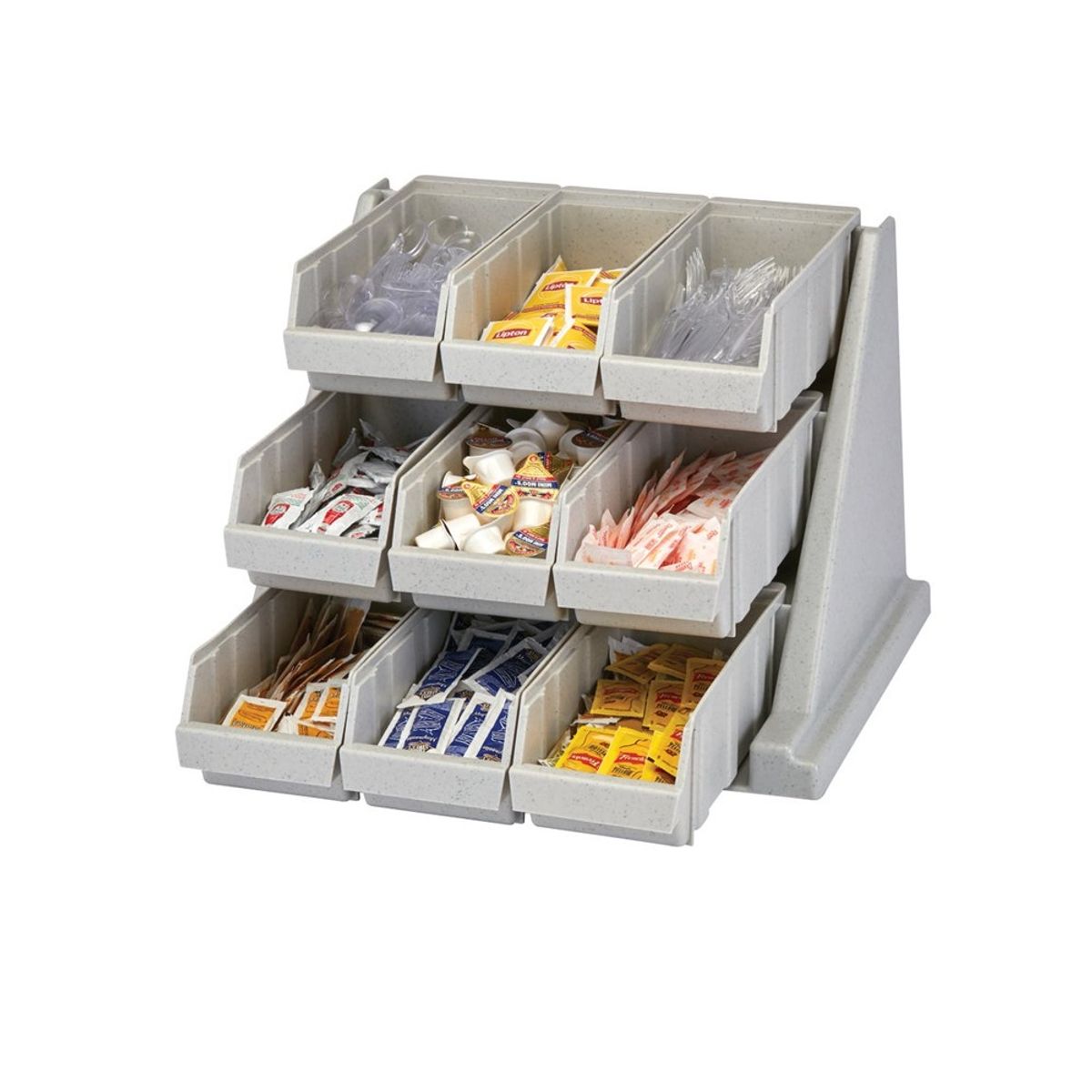 CAMBRO - Organizador Condimentos 9 Compartimentos Gris